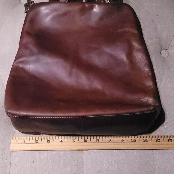 Wild West leather luxury domed backpack Cognac Brown - Picture 11 of 12